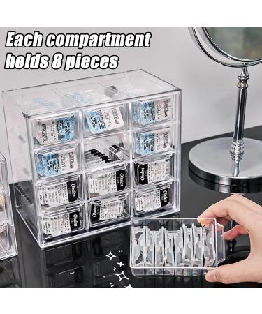Muqing Daily Contact Lens Container - Large Capacity Organizer 12 Subjects Easy Hang Transparent Box - Buy Online on GoSupps.com