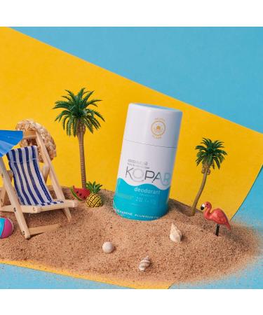 Kopari Aluminum-Free Coconut Oil Deodorant | Beach Scent | Vegan, Gluten-Free, Cruelty-Free | Odor Protection for Men & Women - Buy Online on GoSupps.com