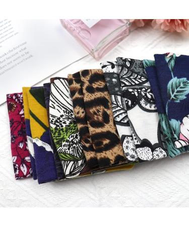 Kavya Wide Hairbands for Women - Boho Headbands Set | 6-Piece Elastic Soft Print Headbands for Yoga & Sports | Multicolored Thin Headscarf Accessories - Buy Online on GoSupps.com
