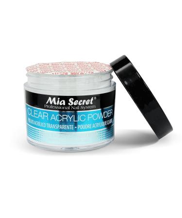 Mia Secret Clear Acrylic Powder 2 oz | Professional Nail Powder for Acrylic Nails | Ideal for Acrylic Nail Kits & Sets | Compatible with Monomer Acrylic Liquid - Buy Online on GoSupps.com