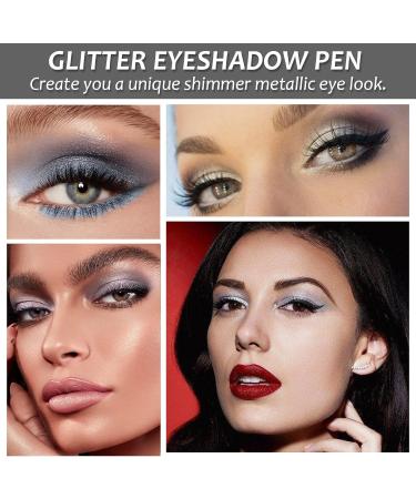 Waterproof Eyeshadow Pen Stick - Shimmer Cream Eye Shadow Pencil (Pearly Grey) - Buy Online on GoSupps.com