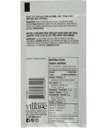 Gourmet du Village Hot Chocolate No Sugar Added Salted Caramel 15 Grams Caramel 15 g (Pack of 1) - Buy Online on GoSupps.com