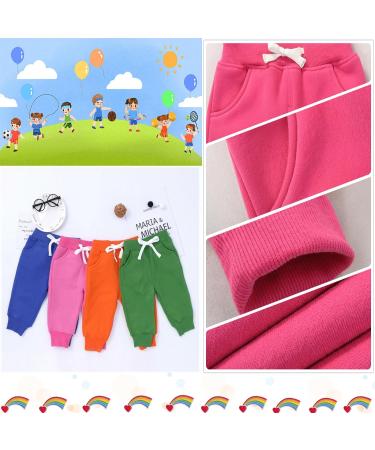 CuteOn Unisex Kids Elastic Waist Cotton Warm Trousers Rose Red (1-5 Years) - Buy Online on GoSupps.com