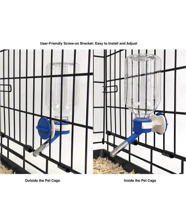 Choco Nose H128 No Drip Water Bottle for Small Pets - Leak-Proof, BPA-Free 11.2oz Dispenser for Guinea Pigs, Rabbits, Ferrets & Hamsters - Buy Online on GoSupps.com