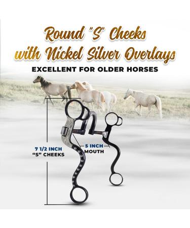 Colorado Saddlery S Cheek Correction Bit - Black/Silver - Buy Online on GoSupps.com