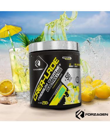 Forzagen CREA-Lade 35 Servings | Premium Creatine Monohydrate with Electrolytes - Lemonade Paradise Flavor | International Shipping  - Buy Online on GoSupps.com
