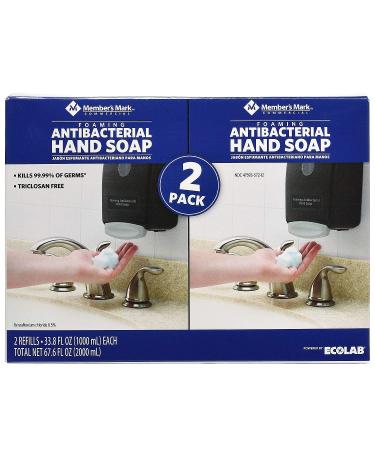 Proforce/Members Mark Commercial Foaming Antibacterial Hand Soap 2 Pack Refills - Citrus Scent - 67.6 Fl Oz Total - Buy Online on GoSupps.com