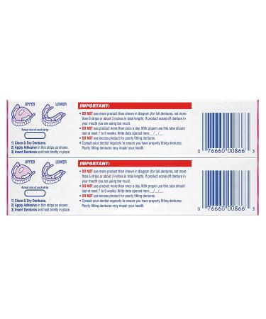 Fixodent Complete Original Denture Adhesive Cream 2.4 oz - Pack of 2 | Long-lasting Hold - Buy Online on GoSupps.com