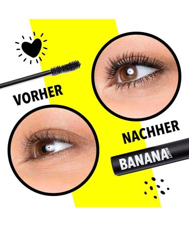  BANANA BEAUTY Banana Beauty Vegan Mascara in Black (Volume Up) - Intense and Long-Lasting Makeup - for Full and Volumizing Lashes - Buy Online on GoSupps.com