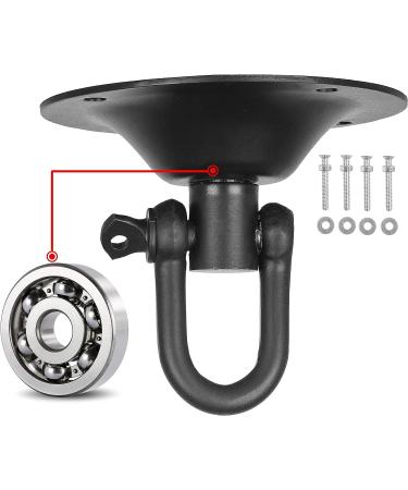 Professional Heavy Bag Hangers - Multi-Direction Swivel Ceiling Hook for Wood Beam - Black - Buy Online on GoSupps.com
