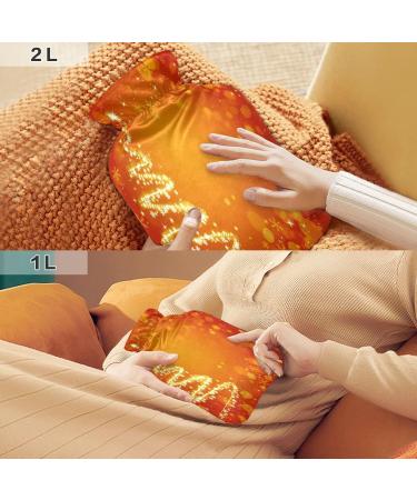Shop KCLDECI 2L Hot Water Bottle with Christmas Tree Cover Glossy Hot Water Bag for Foot Warmer Pain Relief & Heat Therapy - Buy Online on GoSupps.com