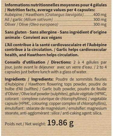 NUTRIEXPERT - Oliver Garlic Hawthorn - Helps to Control Cholesterol and Cardiovascular Health - Maintains Blood Pressure Balance - 30J Cure - Vegetable Capsules - Pack of 2 - Buy Online on GoSupps.com