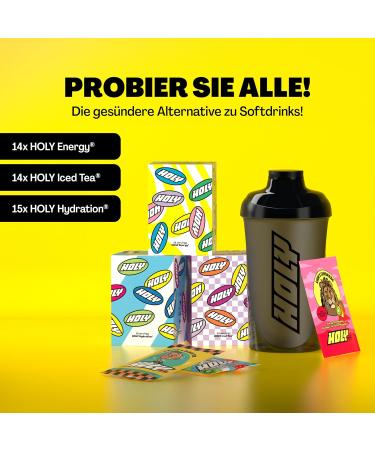 Buy Holy Energy Starter Set Deluxe - 43 Portions of Holy Iced Tea & Holy Hydration | 19 Fruity Flavors | Vegan & Sugar-Free | 100% Natural Fruit Aromas - International Shipping Available - Buy Online on GoSupps.com