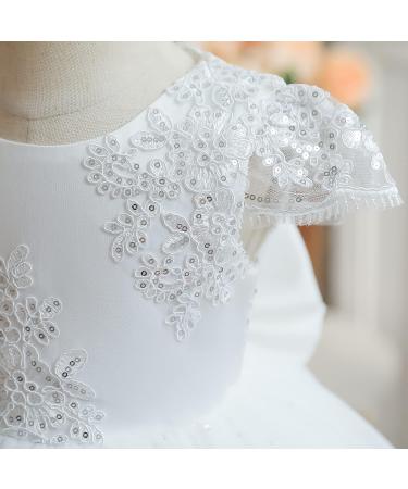 NNJXD Baby Girl Dress Tutu Birthday Party Gown 3-4 Years White - 2007 Collection - Buy Online on GoSupps.com