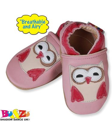 SHADOW DANCE UK Baby Toddler Shoes with Soft Sole - Leather Kids Winter Booties 26 Theowl - 18-24 Months - Buy Online on GoSupps.com