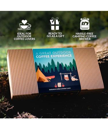 Premium Coffee Gift Set for Outdoor Lovers | 10 Best Single Estate & Organic Coffees | Perfect Gift for Men & Women | Brew Anytime Anywhere - Buy Online on GoSupps.com