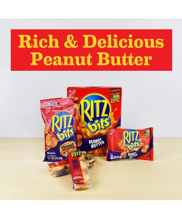 Ritz Bits Peanut Butter Cracker Sandwiches - Big Bag 3oz (Pack of 12), Cheese Flavor - Buy Online on GoSupps.com