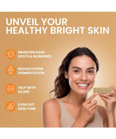 Muun Dark Spot Remover Soap Bars with Kojic Acid & Vitamin C - Even Skin Tone & Hyperpigmentation Treatment for Intimate Areas & Underarms - Buy Online on GoSupps.com