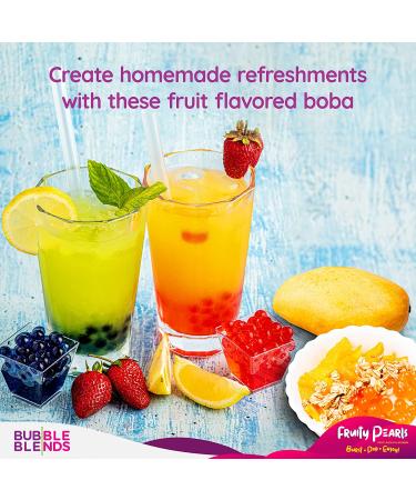 Strawberry Popping Boba (7lbs) - Gluten-Free & Fat-Free Bursting Pearls for Bubble Tea - Real Fruit Juice - Non-Dairy Sinkers & Dessert Toppings - Buy Online on GoSupps.com