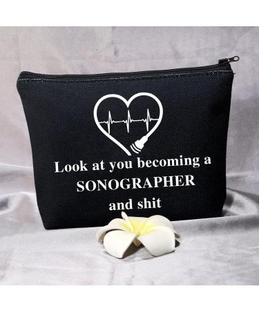 BDPWSS Sonographer bags Sonographer Gift For Women Sonography Tech Sonographer Ultrasound Technician Gift Look At You Becoming a Sonographer And Sonographer Makeup Pouch becoming a sonographer bl - Buy Online on GoSupps.com