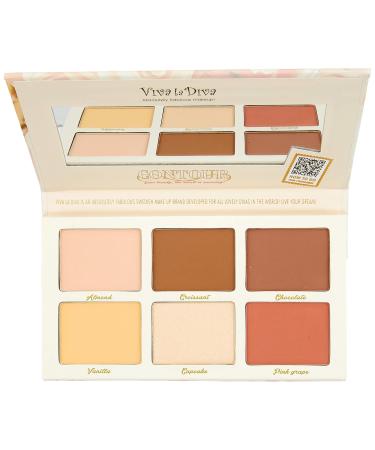 Viva La Diva Powder Contouring Kit Light/Medium - Buy Online for International Shipping | Best Contour Makeup - Buy Online on GoSupps.com