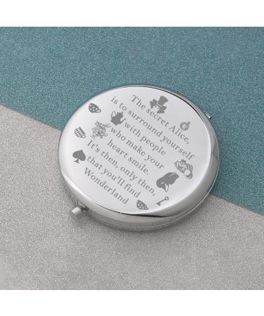 KUIYAI Wonderland Compact Mirror Wonderland Gift Cartoon Lover Gift Makeup Mirror For Friends Purse Mirror (to surround yourselfUK) - Buy Online on GoSupps.com