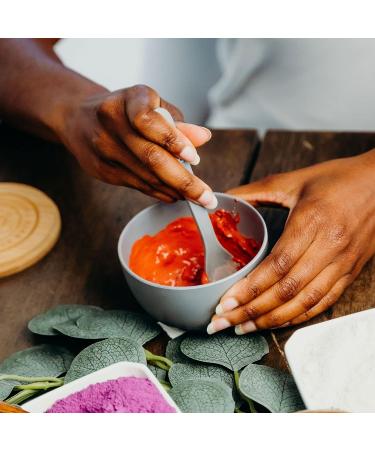 Clay Face Mask Mixing Bowl Set with Bamboo Lid, Spoon, and Brushes - DIY Clay Mask Kit for Facials, Body, and Hair - Buy Online on GoSupps.com