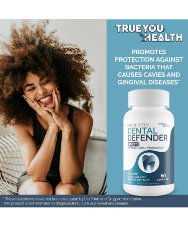 Probiotic Dental Defender Pro - Our Best Oral Probiotics for Teeth and Gums - Healthy Teeth Vitamins Supplements - Oral Health Probiotics - Probiotic Dental Supplements for Teeth Enamel Supplement - Buy Online on GoSupps.com