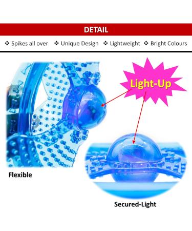 2 x LIGHT UP Flying Discs Flashing Waterproof Outdoor Dog Toys Rubber Pool Floating Dog Toys for Pet Training Outside Night Play Interactive Dog Toys for Boredom (Assorted (Pack of 2) Knobbly) Assorted (Pack of 2) Knobbly - Buy Online on GoSupps.com
