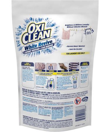 OxiClean White Revive Enzyme Laundry Stain Remover Paks Effective on Grease Blood Wine Stains and More - Colour Safe Chlorine Bleach-Free 18 Counts - Buy Online on GoSupps.com