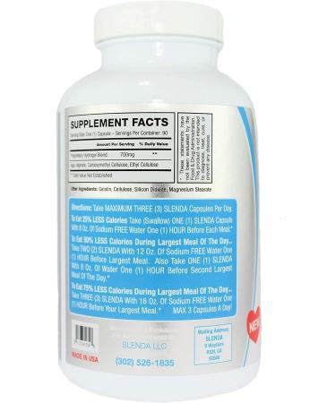 SLENDA: The Easiest Diet Solution with SMART Hydrogel - Eat Less, Lose More! Watch Video Now - Buy Online on GoSupps.com