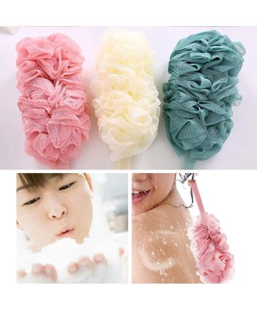4 Pack Long Handled Shower Bath Body Brushes & Luffa Sponges - Soft Nylon Mesh Back Cleaner for Exfoliating - Suitable for Men and Women - Green - Buy Online on GoSupps.com