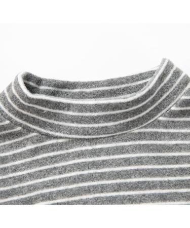 Kids Stripe Long Sleeve T-Shirt 6-7 Grey - Thermal Tops for Boys and Girls - Buy Online on GoSupps.com