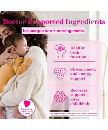 Pink Stork Total Postnatal Vitamin & DHA: Postpartum Multivitamin with Iron B-Complex & Folate Breastfeeding Vitamins for Moms Post Pregnancy Prenatal Vitamin Women-Owned 60 Capsules - Buy Online on GoSupps.com