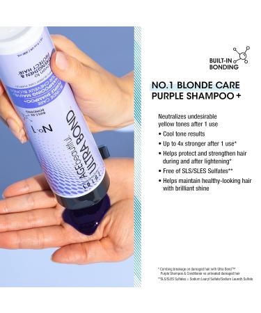 ULTRA BOND Purple Shampoo & Conditioner for Blonde Hair Care | Strengthen & Protect | 10.1 Fl Oz | Bond Building Formula - Buy Online on GoSupps.com