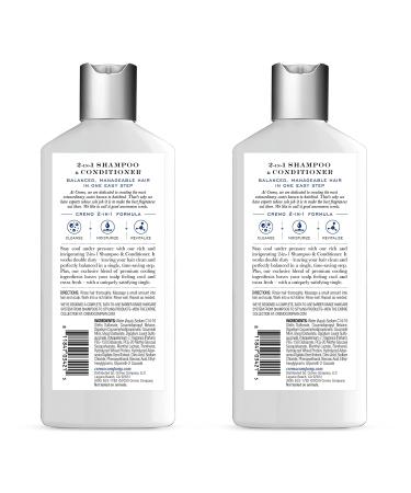 Cremo Barber Grade 2-in-1 Shampoo & Conditioner 16 Fl Oz - Cooling Citrus & Mint (2-Pack) - Buy Online on GoSupps.com