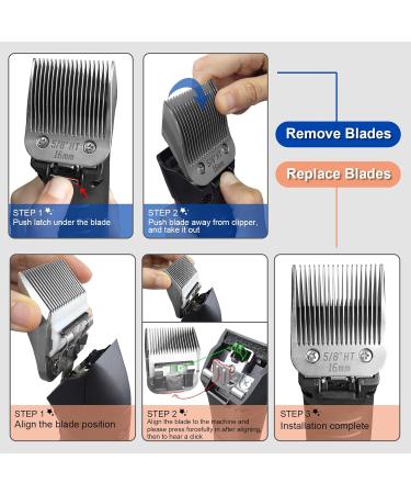 BESTBOMG 5/8 Replacement Knife for Dog Care | Compatible with Heiniger Moser Max45 Andis & Oster A5 Series - 16mm Cutting Length - Buy Online on GoSupps.com
