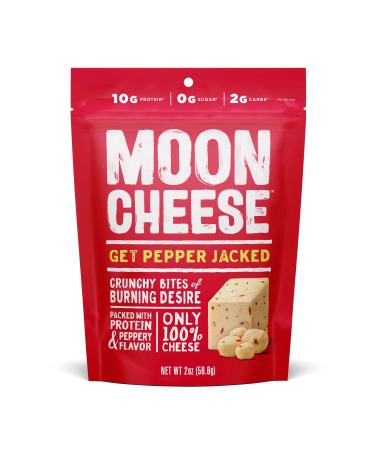 Moon Cheese - 100% Natural Cheese Snack - Pepper Jack - 2 oz - 12 Pack