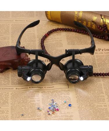 ES Headband Magnifier 10X 15X 20X 25X Magnification Adjustable LED Light Magnifier y Watch Repair Tool Full of Stars - Buy Online on GoSupps.com