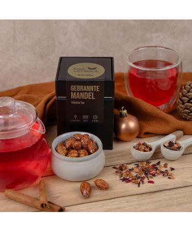 Teeverliebt - Winter Edition Burnt Almond Fruit Tea 100 g | Loose Fruit Tea | Delicious Tea Mix Ideal as a Gift for Christmas - Buy Online on GoSupps.com