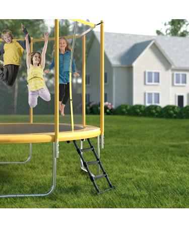 Universal Safe Trampoline Ladder - 3 Steps - Black | Gardenature Trampoline Accessories - Buy Online on GoSupps.com