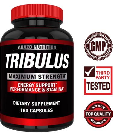 Arazo Nutrition Tribulus Testosterone Booster - 180 Capsules - Buy Online on GoSupps.com