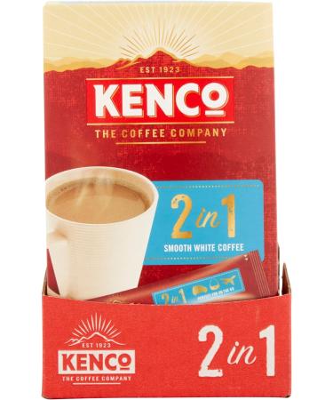 Kenco 2 in 1 Smooth White Instant Coffee Sachets 5x14g (Pack of 14 Total 35 Sachets 490g) - Buy Online on GoSupps.com