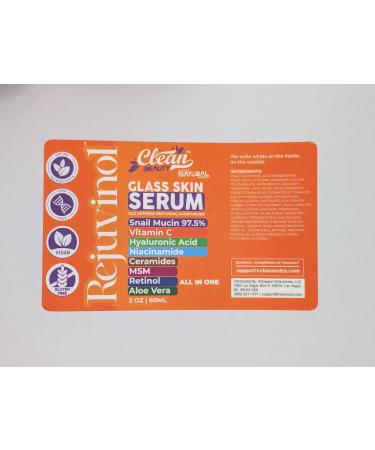 Clean Beauty Snail Mucin Serum Vitamin C Face Serum Anti Aging with Hyaluronic Acid Niacinamide Retinol MSM Aloe Vera & Ceramides Korean Skin Care Dark Spot Remover for Glowing Skin Beauty Pack of 1 2 Fl Oz (Pack of 1) - Buy Online on GoSupps.com