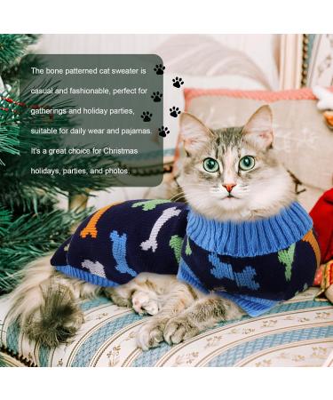 Buy Actoys Cat Sweater - Warm Winter Clothing for Cats in Black (Size S) | Stylish & Cozy Cat Apparel - Buy Online on GoSupps.com