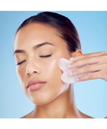 Earth Therapeutics Rose Quartz Gua Sha Tool - Anti-Aging Facial Massage & Circulation Booster for Radiant Skin - Buy Online on GoSupps.com