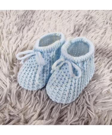 Royal Icon Baby Booties 0-3 Months - Warm & Safe Baby Slippers for Boys & Girls - Blue Newborn Booties Ri401 - Buy Online on GoSupps.com