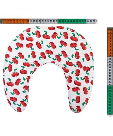 Cherry Stone Neck Pillow 30x33 - Heat Pad Cherry-White | Perfect Neck Support & Comfort - Buy Online on GoSupps.com