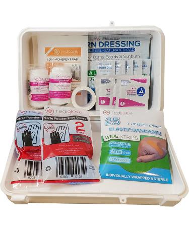 Redicare Emergency Burn Kit - 50 Piece First Aid Set for Pain Relief and Healing - Buy Online on GoSupps.com