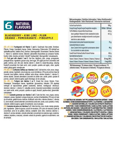 Powerbears Space Invaders Gummy Bears - 20% Fruit Juice Vitamins 6 Fruity Flavors (4x125g Pack) | International Shipping Available - Buy Online on GoSupps.com